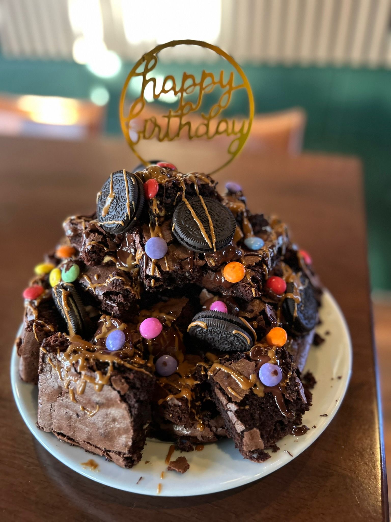 Birthday Brownie Tower