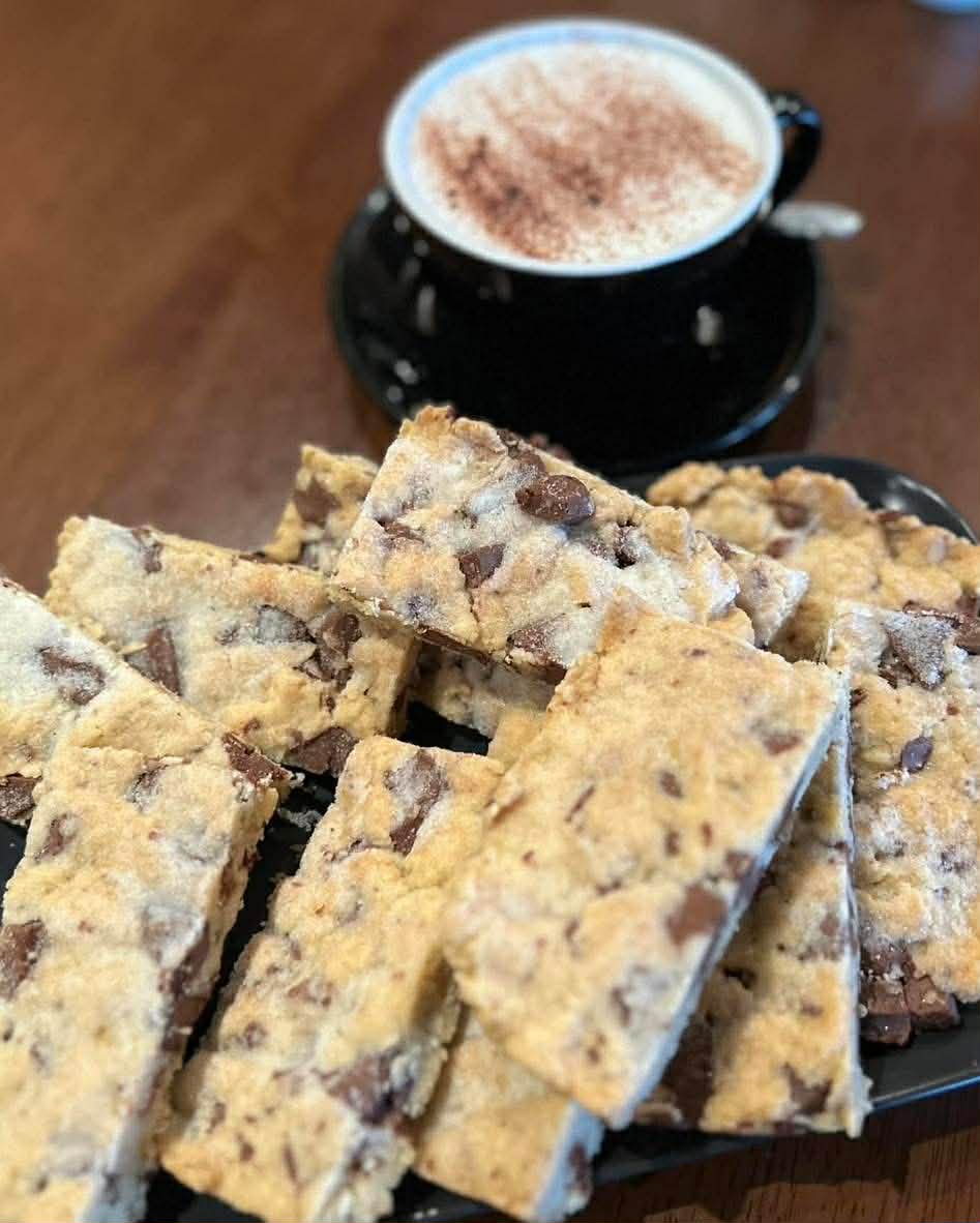 Cookie Bars with Cappuccino
