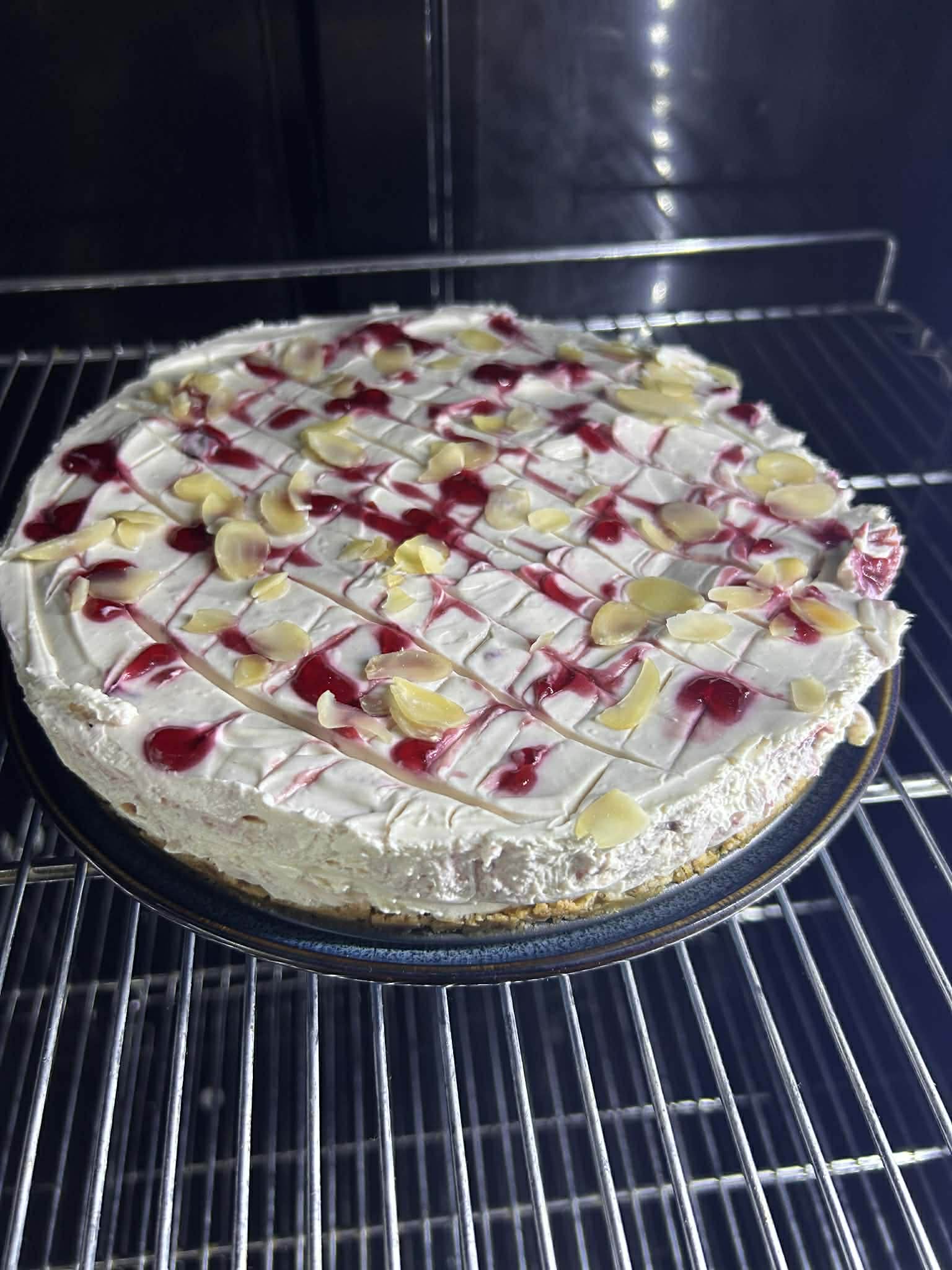 Raspberry & Almond Cheesecake