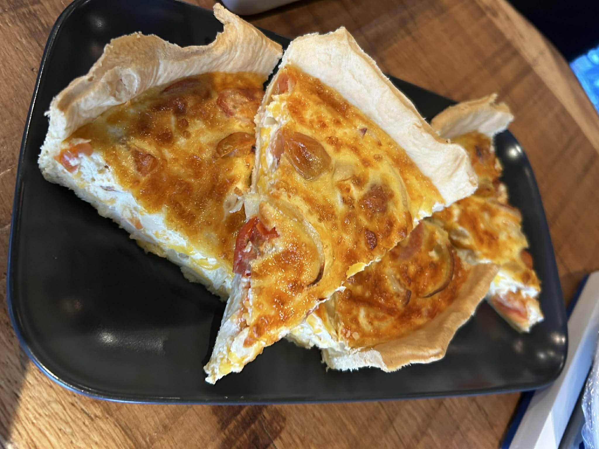 Homemade quiche